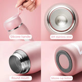 Gaeaspace  -  1pc 320ml Rabbit Cute Insulating Bottle Portable Home Female Office Water Cup Stainless Steel Insulated Coffee Cup Vacuum Bottle