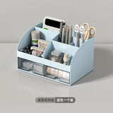 Gaeaspace  -  Office Desktop Storage Box Organizer Transparent Small Drawer Storage Cabinet Student Desk Stationery Sundries Organizer Boxes