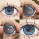 Gaeaspace  -  2pcs Korea Natural Colored Contacts Lenses Prescription Myopia Lenses Beautful Pupils Student Colored Cosmetics New