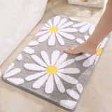 Gaeaspace  -  Carpet Rug Bedroom Mat room decor Bath for Foot carpets living Home floor bathroom kitchen door mats aesthetic absorbent Flower