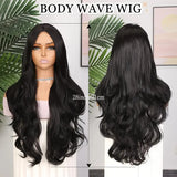 Gaeaspace -  Wig hot sale ladies natural fashion black long curly hair chemical fiber hair cover natural fluffy rose net ladies wig