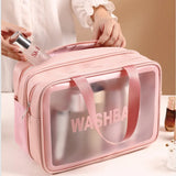 Gaeaspace  -  Large Capacity Cosmetic Bag Women Zipper Portable Makeup Bags Beauty Case Travel Makeup Organizer Storage Bath Toiletry Wash Bag