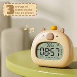 Gaeaspace  -  LED Capybara Night Light Cute Capybara Alarm Clock USB Rechargeable Timer Desktop Decoration Alarm Clock Ornaments Children Gift