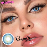 Gaeaspace  -  1Pair Yearly Contact Lenses Colored Contacts Blue Grey Beautiful Pupil Natural Contact Lens for Eyes Fashion Cosmetic