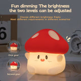 Gaeaspace  -  Rechargeable Mushroom LED Silicone Night Light Touch Sensor Sleep Night Lamp Dimmable Lamp Bedside Decor Kids Birthday Gifts