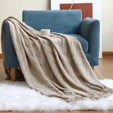 Gaeasdpace  -  Soft Decorative Sofa Blanket Luxury Large Bedspread for Bed  Chair Plaid Throw Blankets Knit Tent Hiking Quilt