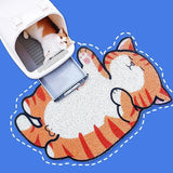 Gaeaspace  -  Cartoon Sand Scraping Dust Door Entrance Doormat Hallway Bath Non-slip Rug Dust Removal Carpet Wire Loop Footpad Doormat