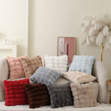 Gaeaspace  -  High end Tuscany faux fur pillow Luxury high-end sofa cushion Super soft plush cushion/cushion pillow