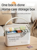 Gaeaspace  -  Multi-layer medicine box, household medicine storage box, household large-capacity classified medicine box, large medical first