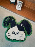 Gaeaspace  -  Kawaii Bunny Bedroom Carpet Girl Room Fluffy Rug Cute Cartoon Soft Alfombra Living Room Tapis Non-slip Floor Mat Tapete 러그 ковер