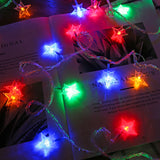 Gaeaspace  -  LED String Lights Outdoor Star Chain Lights Garland Lights Bulb Fairy Lights Party Home Wedding Garden Christmas Decor