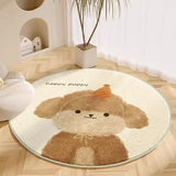 Gaeaspace  -  Round Large Area Carpet Living Room Thickened Floor Mat Children Room Reading Area Carpets Cartoon Bedroom Study Anti Slip Rug