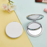 Gaeaspace  -  Mini PU Makeup Mirror Magnify Foldable Double Pocket Small Makeup Mirror for Travel Beauty Cosmetic Tool