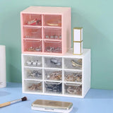 Gaeaspace  -  Drawers Storage Cabinet Organiser,Desktop Organizer with 9 Grad Mini Transparent Cabinets Drawers,Plastic Jewelry Box/Cosmetic