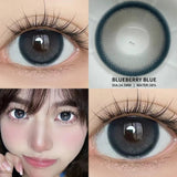 Gaeaspace  -  1 Pair Yearly Use Blue Natural Contact Lenses for Eyes Beauty Color Spectacle Lens Comestic Pupil Color Lens Eyes 14.5mm