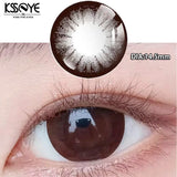 Gaeaspace  -  2Pcs Nature Contact Lenses for Eyes New Arrivals Myopia Prescription Black Eyes Color Lenses Diameter 14.5mm Beauty Pupil