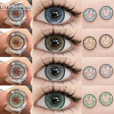 Gaeaspace  -  New 1pair Colored Contact Lenses for Eyes Brown Contacts Blue Eyes Lenses Yearly Korean Gray Pupils Lens Green Lenses