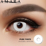 Gaeaspace  -  Cosplay Color Contact Lenses for Eyes Anime Eye Lens 1Pair White Black Lenses Coenses for Eyes Color Cosmetic Contact Lens