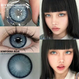 Gaeaspace  -  1 Pair Natural Colored Contact Lenses for Eyes New Contact Lenses Blue Colorful Lenses Gray Contacts Beauty Makeup Lens