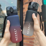 Gaeaspace  -  1 Liter Large Capacity Sports Water Bottle Leak Proof Colorful Plastic Cup Drinking Outdoor Travel Portable Gym Fitness Jugs