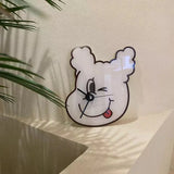 Gaeaspace  -  Acrylic Running Dog Wall Clock Cartoon Fashion Cute Puppy Animal Watches for Modern Home Decoration Living Room Clock Kids Gift