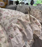 Gaeaspace  -  Fairyfair sweet pink flower bedding set single double,twin full queen king cotton home textile bed sheet pillowcase duvet cover