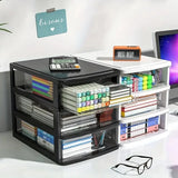 Gaeaspace  -  2/3 Layers Pen Holder Drawer Organizers Large Capacity Desk Organizer Stationery Office Organizing Plastic Boxes Accessories