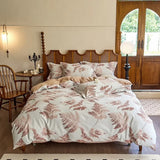 Gaeaspace  -  Pastoral Floral Bedlinens Egyptian Cotton Bedding Set Queen King Ru Full Size Sheet Duvet Cover Set Underwear