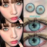 Gaeaspace  -  Pink Contact Lenses Myopia Color Contact Lenses for Eye with Diopters Natural Grey Brown Eye Color Lenses Blue Lens 2PCS