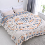 Gaeaspace  -  Bamboo Cotton Summer Air-condition Blanket Bedspreads Throw Blankets Knitted Blanket for sofa travel blanket  150*200/200*230cm