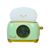 Gaeaspace  -  Toaster Night Light Alarm Clock Children Alarm Clock Bedside Luminous Clock Charging Bedroom Night Lamp Decoration Children Gift