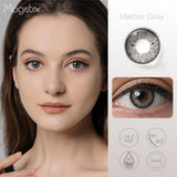 Gaeaspace  -  Color Contact Lens Natural Eye Colored Contact Lenses 1 Pair Brown Large Eye Contact Blue Lenses for Yearly Use