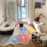 Gaeaspace  -  Pastoral Style Bedroom Decor Plush Carpet Irregular Carpets for Living Room Fluffy Soft Children's Rug Home High-end Floor Mat