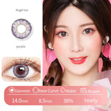 Gaeaspace  -  1 Pair/2pcs Fashion Lenses Blue Puple Gray Contact Lenses for Eyes Beauty Lenses Eye Color Comestic Natural Pupil Yearly