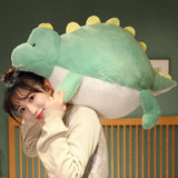 Gaeaspace  -  Cute Fat Dinosaur Swan Plush Toy White Swan Throw Pillow Cushion Stuffed Dinosaur Soft Doll Kids Toys Birthday Gift for Children