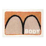 Gaeaspace  -  Funny Tufting Bathroom Mat Soft Plushy Rug Bedroom Bedside Carpet Doormat Floor Anti Slip Pad Aesthetic Home Room Decor