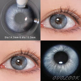 Gaeaspace  -  1Pair Lenses Cosmetic Color Contact Lenses for Eyes Beauty Pupils Blue Grey Brown Eye Color Lenses with Lens Container