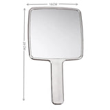 Gaeaspace  -  Ins Liquid Shape Square Mirror Mini Hand-Held Desktop Cosmetic Makeup Mirror Travel Metallic Portable Beauty Mirror For Handbag