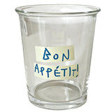 Gaeaspace  -  1 Piece Creative Heavy Glass Tumbler Cup French Style Bon Appetit Iced Coffee Juice Water Glasses Cup 320ml