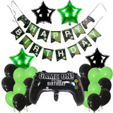 Gaeaspace  -  105Pcs/lot Gaming Party Balloon Garland Kit Green Black Birthday Party Balloons Arch Kids Gamer Video Game Decorations Supplies