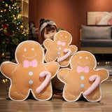 Gaeaspace  -  Cute Gingerbread Man Plush Toys Anime Plushies Pillow Cushion Stuffed Baby Appease Doll Xmas Gifts for Kids