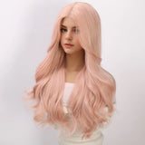 Gaeaspace  -  Small Lace Medium Cut High-Level Curly Hair For Women Wigs Realistic Hairline Cute Age Reducing White And Pink Women wigs