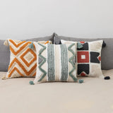 Gaeaspace  -  Striped tufted pillowcase, living room, bedroom, square sofa, cushion cover, home bedroom, bedside waist pillowcase