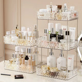 Gaeaspace  -  Acrylic Storage Organizer Shelf Of Bathroom Home Kitchen Makeup Skincare Shampoo Lipstick Tabletop Holder Cosmetic Desk Rack