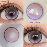 Gaeaspace  -  2PCS/Pair Free Delivery Colored Contact Lenses Myopia Prescription Lens Natural Pupils Anime Eye Color Lenses Blue Lens