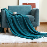 Gaeasdpace  -  Soft Decorative Sofa Blanket Luxury Large Bedspread for Bed  Chair Plaid Throw Blankets Knit Tent Hiking Quilt