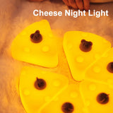 Gaeaspace  -  Kids Night Light Cute Cartoon Cheese Bedside Lamp Touch Sensor Night Light For Bedroom Decoration Table Lamp Children Gifts