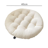 Gaeaspace  -  INS 40CM Pure White Seat Cushion Living Room Sofa Seat Cushion Balcony Bay Window Tatami Seat Cushion Office Chair Cushion