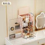 Gaeaspace  -  Dustproof Cosmetics Storage Box Desktop Large Capacity Skincare Products Makeup Organizer Household Light Luxury Dresser Shelf