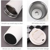 Gaeaspace  -  1pc 380ml 510ml Coffee Mug for Tea Water Coffee Car Thermos Cup Leak_Proof Travel Thermo Cup Double Stainless Steel Thermo Cafe